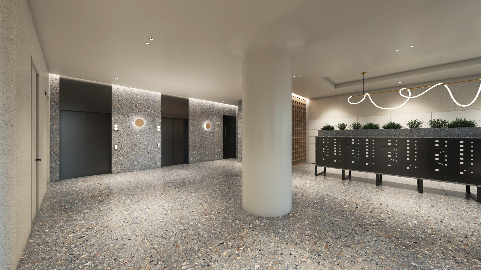 60 Cedar Street — Lobby