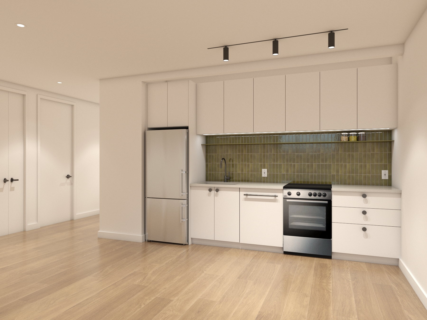 60 Cedar Street — Unit interiors