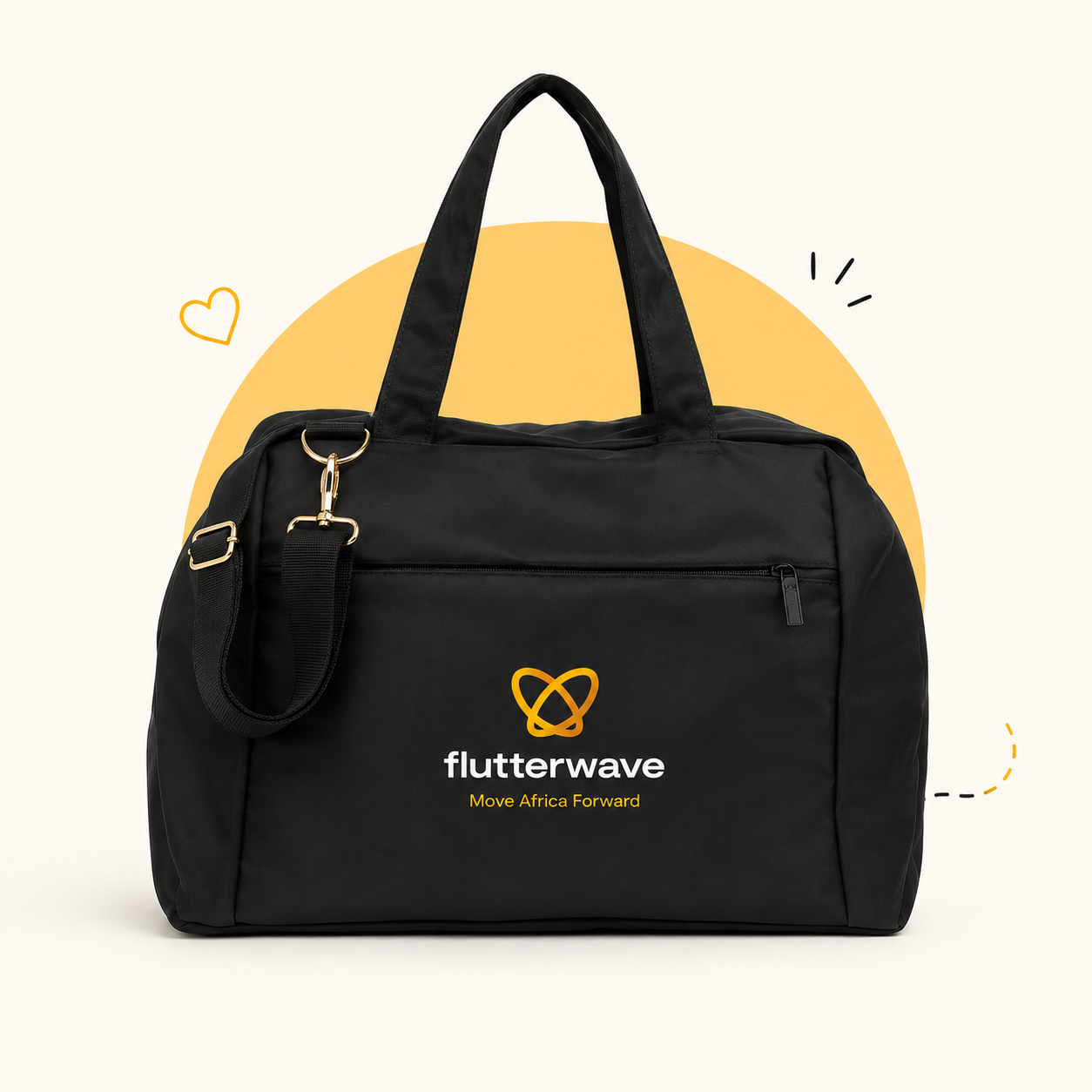 Duffel bag from RibiRewards' December collection