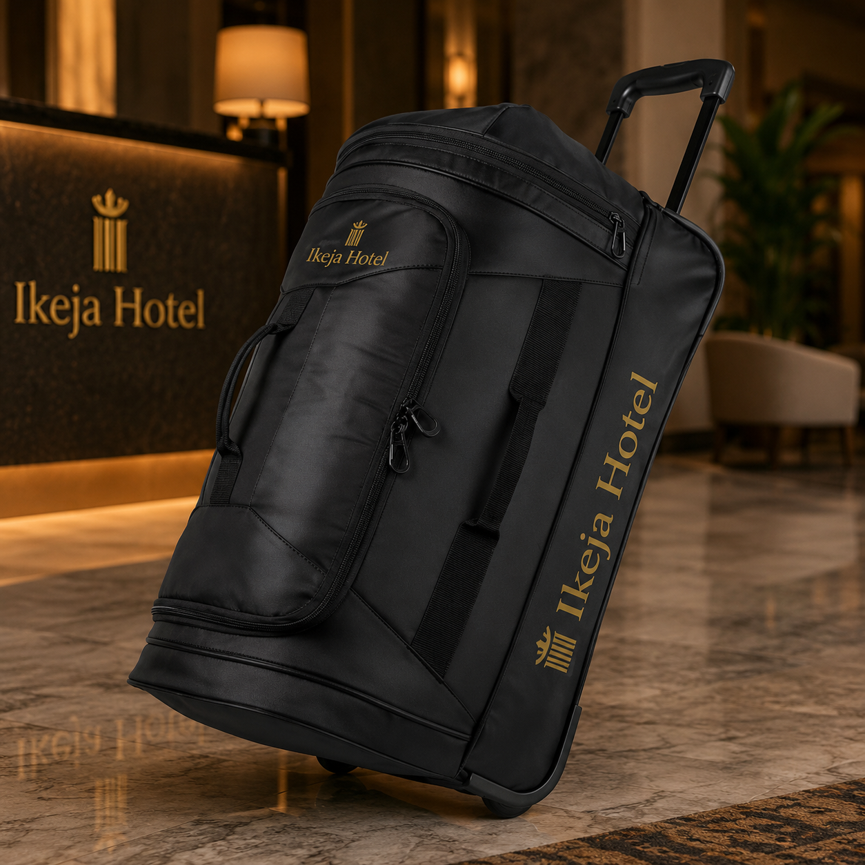 Rolling duffel from RibiRewards' December collection