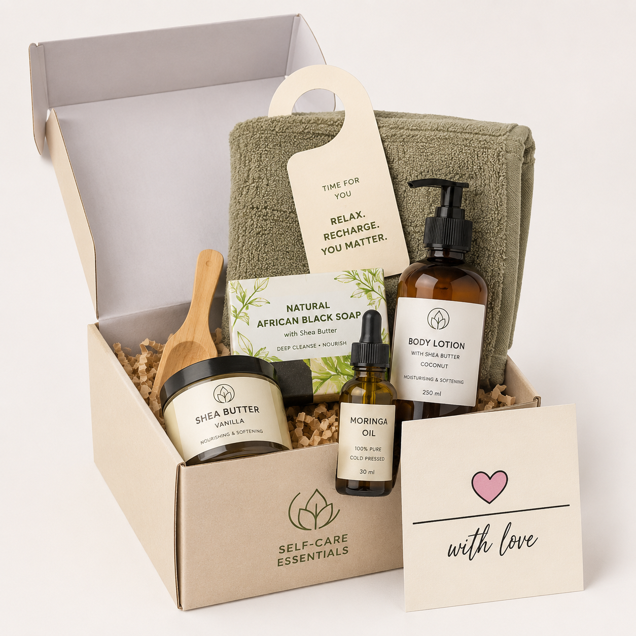 Self-care gift box from RibiRewards' December collection