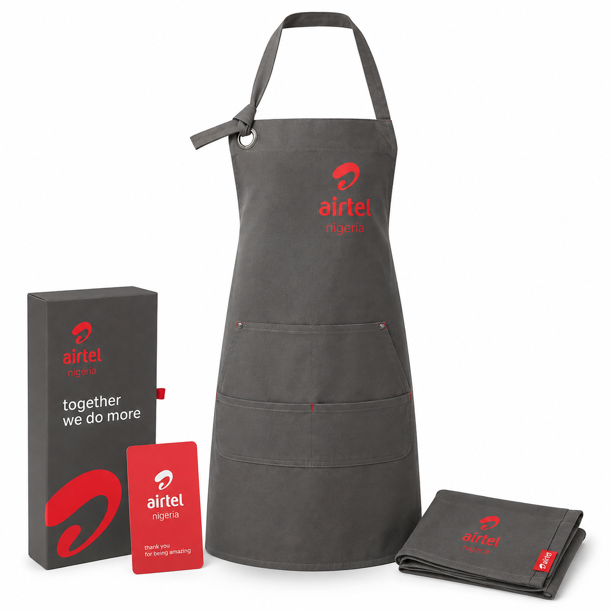 Branded apron set from RibiRewards' December collection