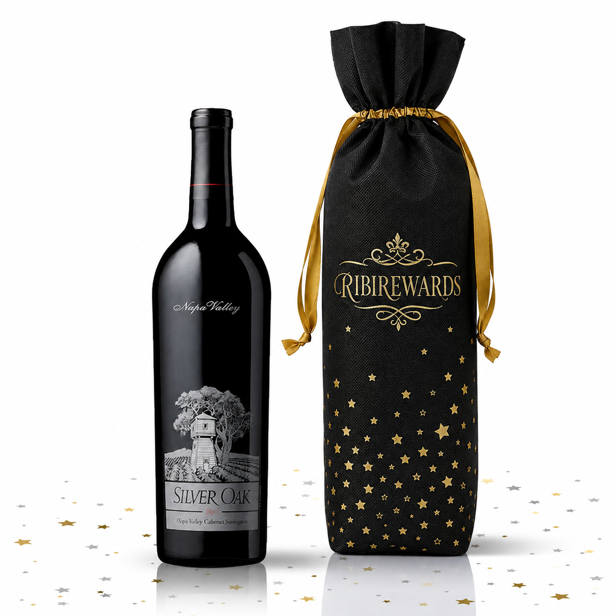 Branded wine from RibiRewards' December collection