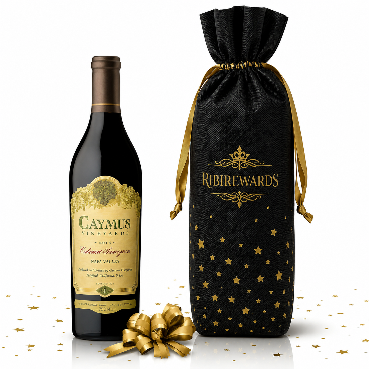 Branded wine from RibiRewards' December collection