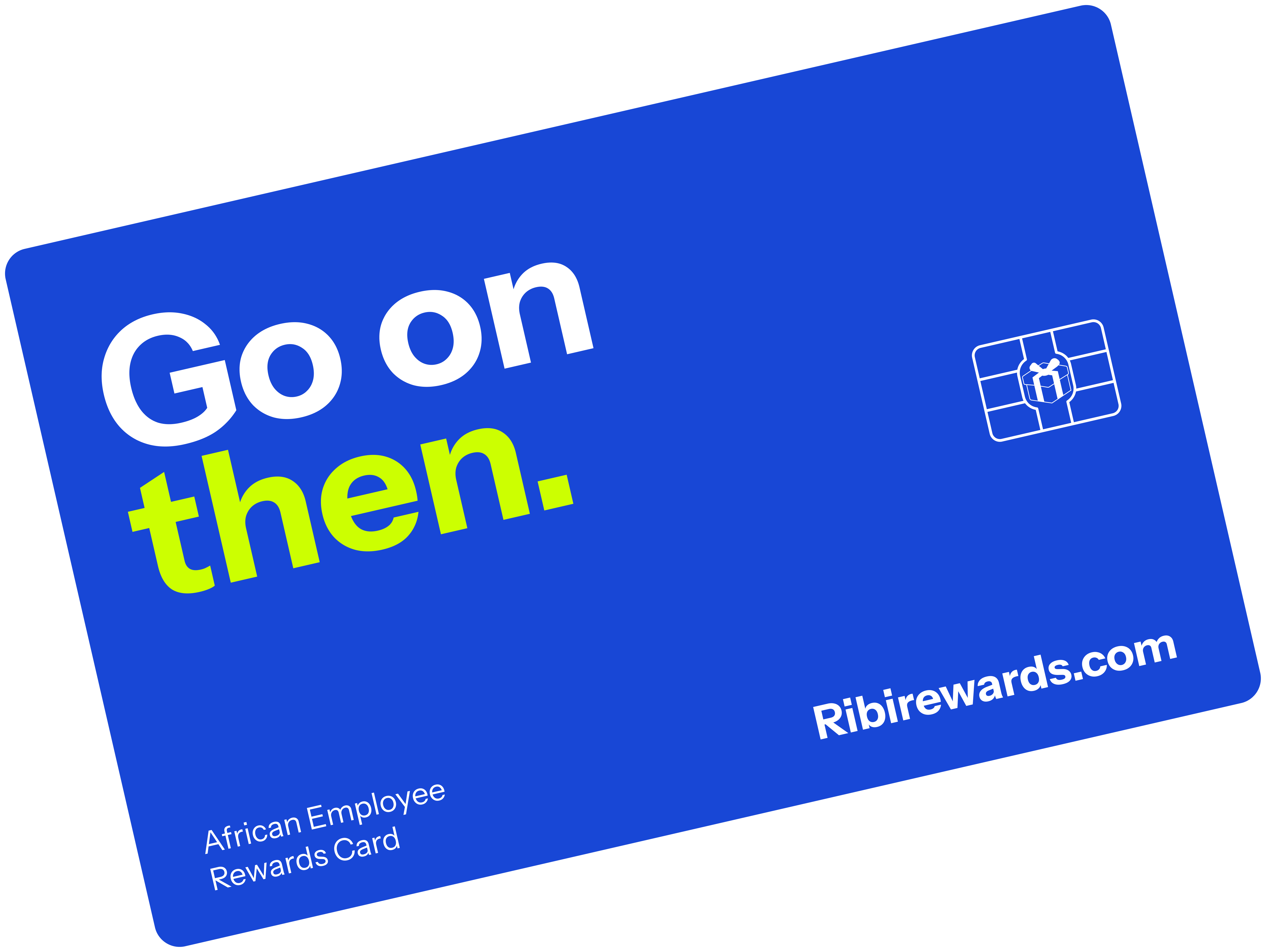 RewardsCard digital design — Go on then