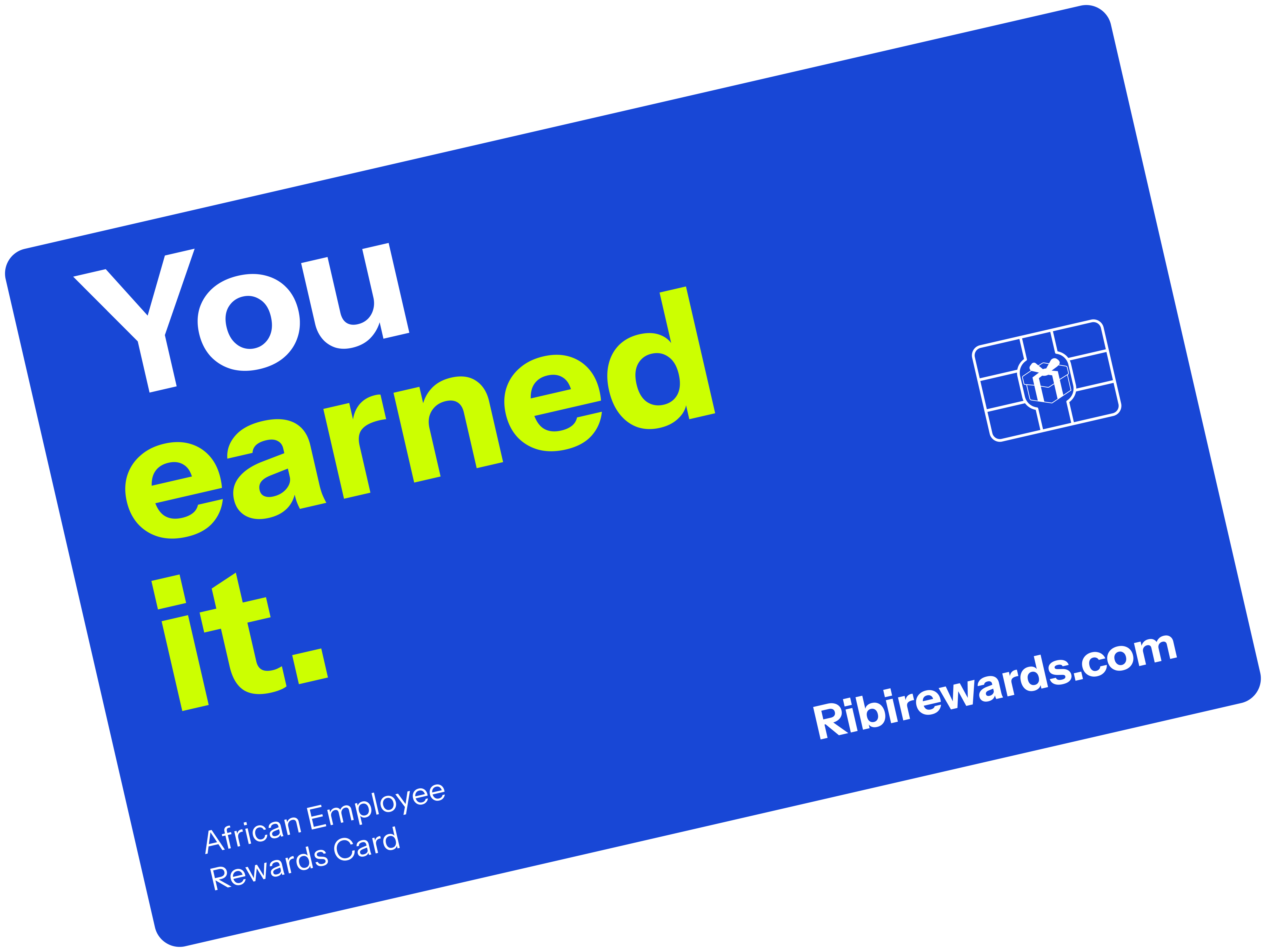 RewardsCard design — You earned it