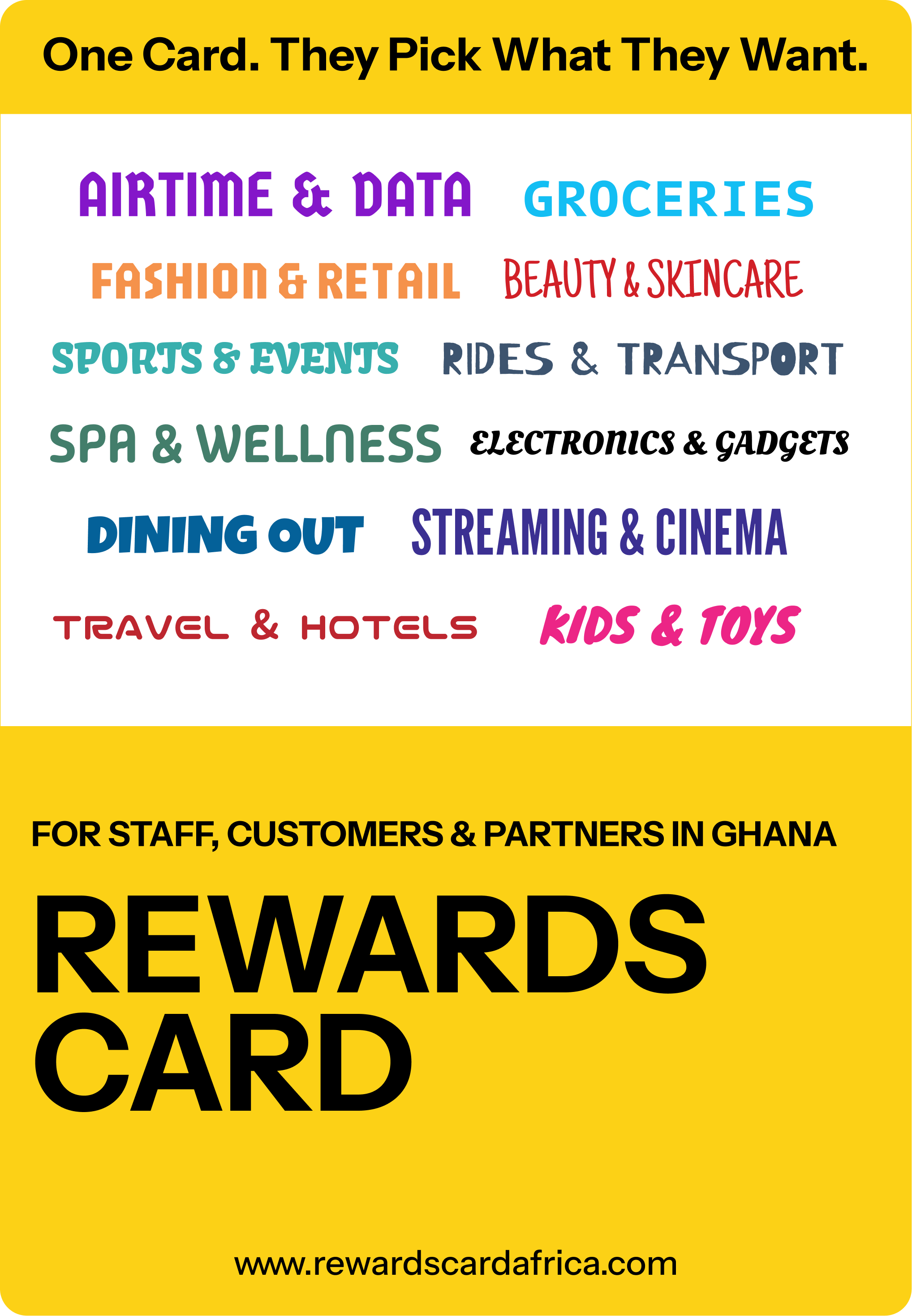 Rewards Card design for Ghana