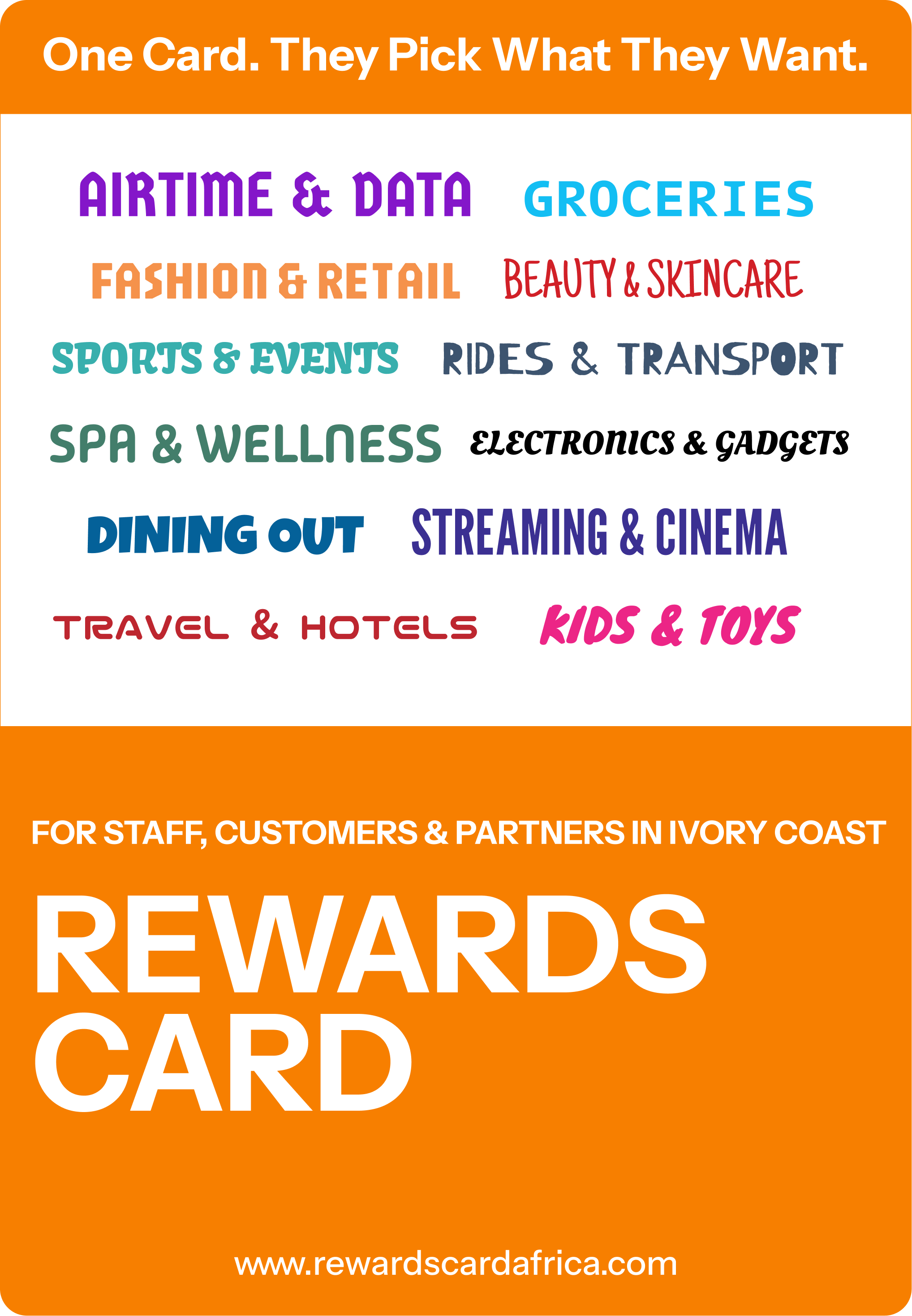 Rewards Card design for Ivory Coast