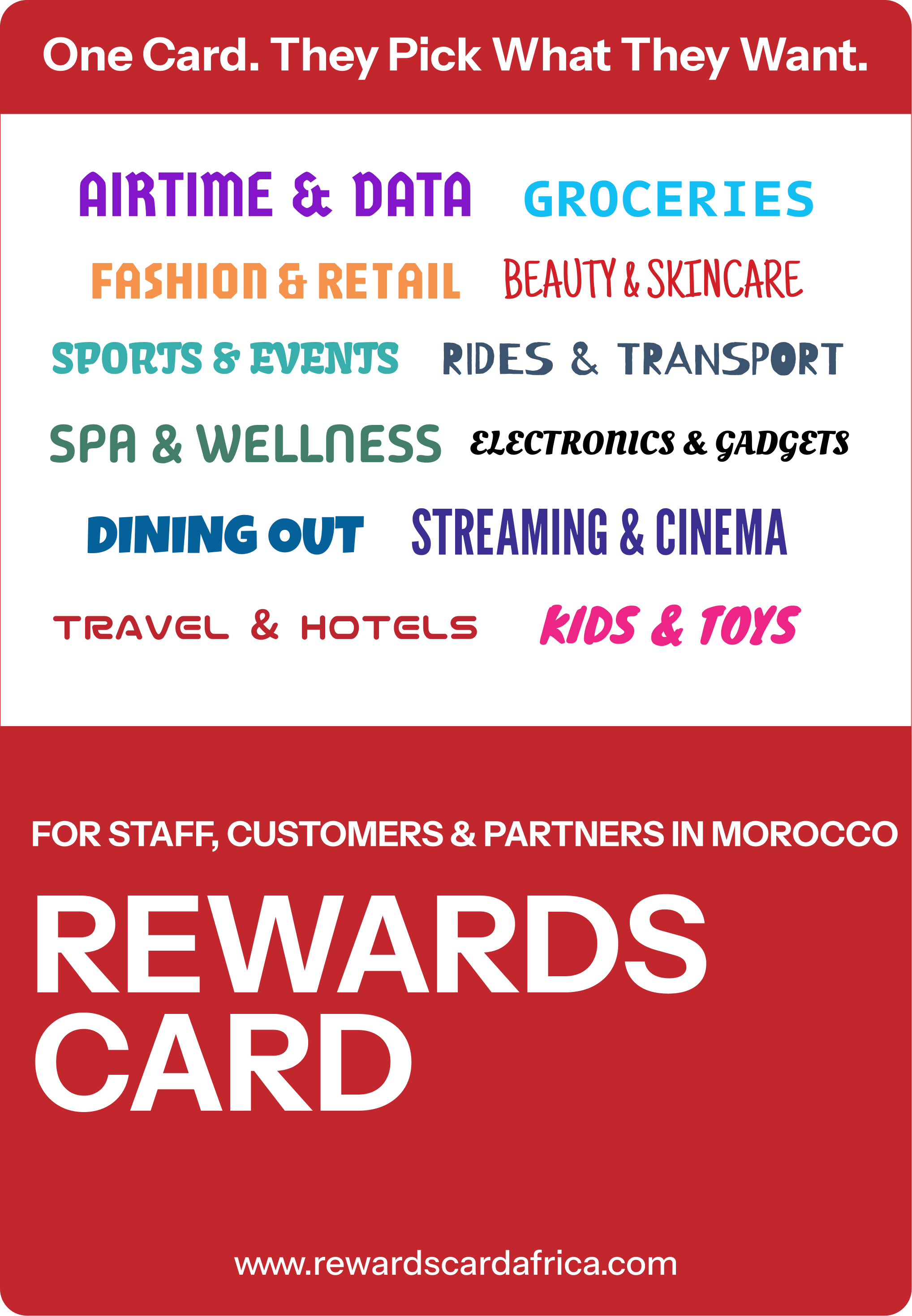 Rewards Card design for Morocco