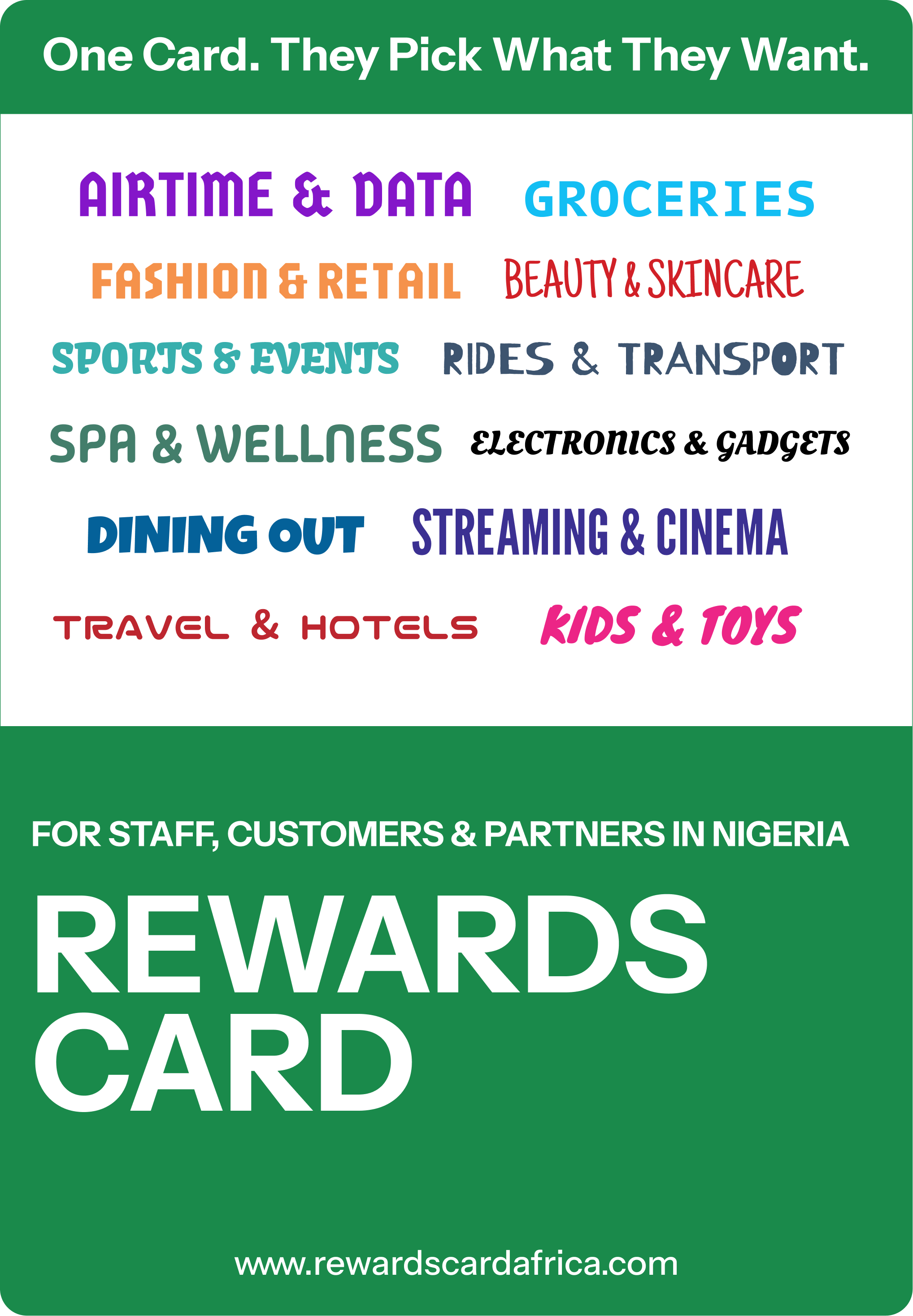 Rewards Card design for Nigeria
