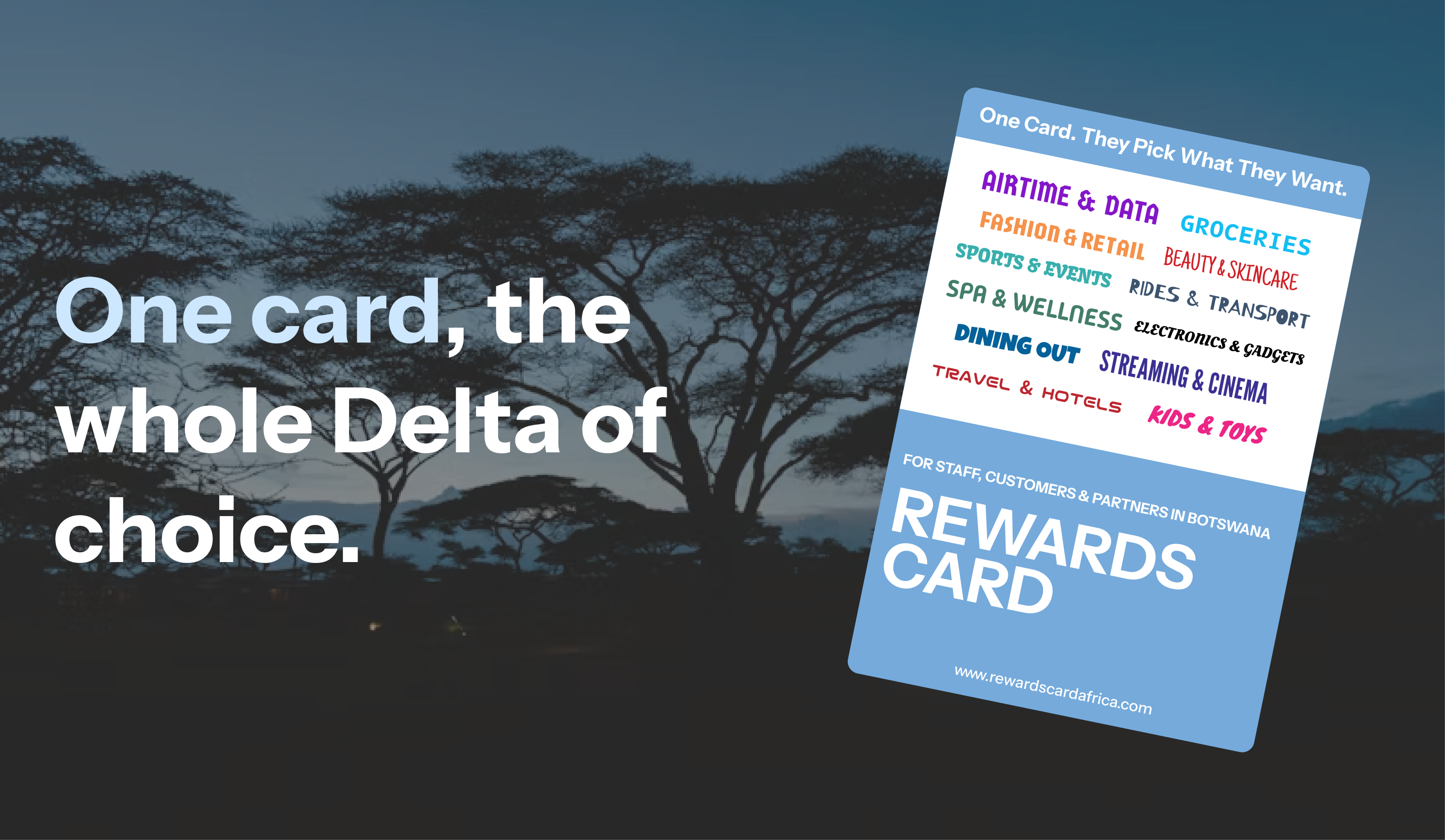 Rewards Card design for Botswana