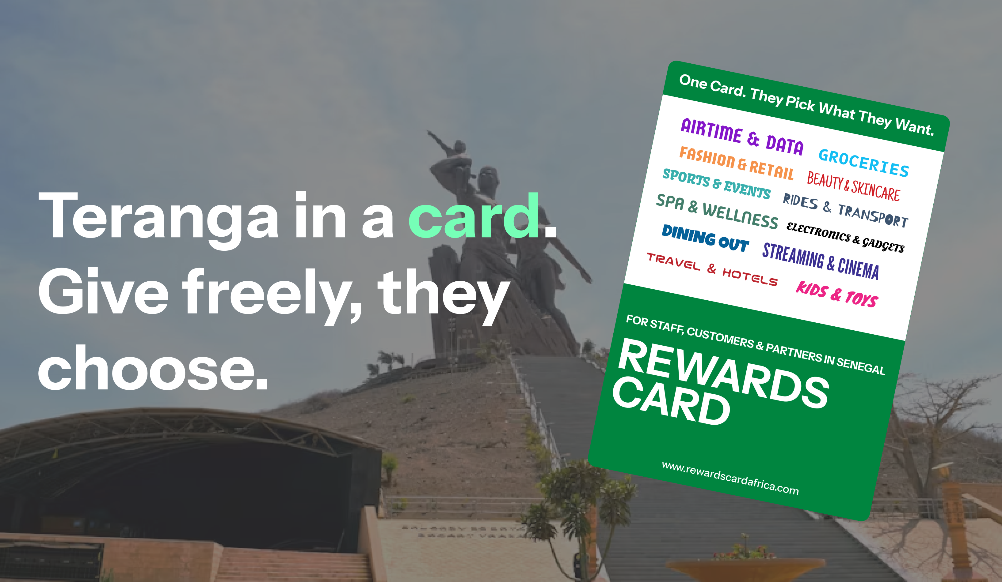 Rewards Card design for Senegal