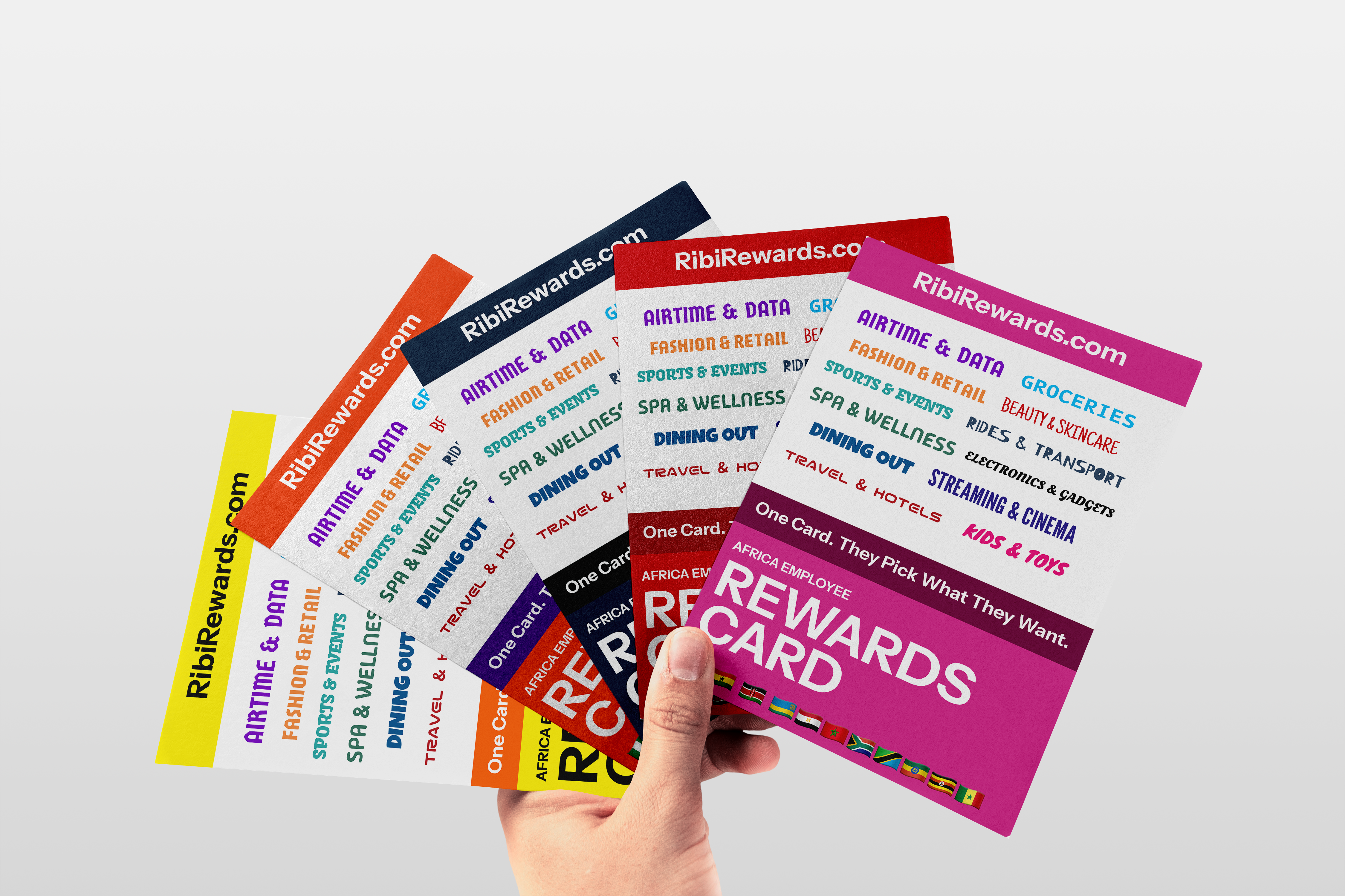 RewardsCard color and design variants