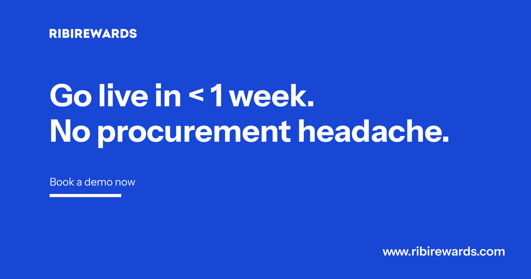 Go live in two weeks