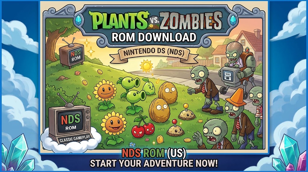 Plants vs. Zombies ROM Download for Nintendo DS (NDS)