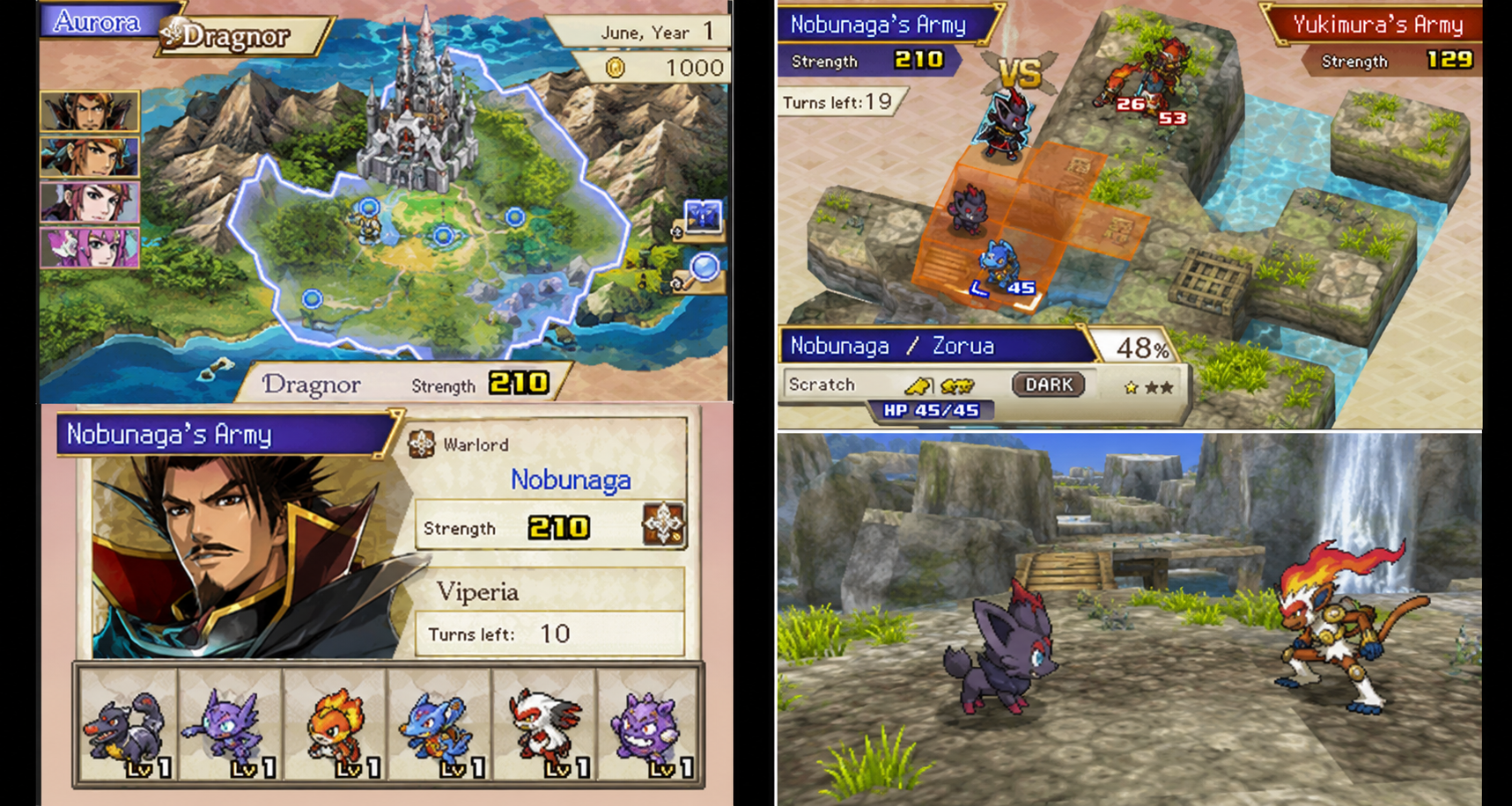 Pokémon Conquest ROM Download (USA) for Nintendo DS (NDS) - Screenshot 1