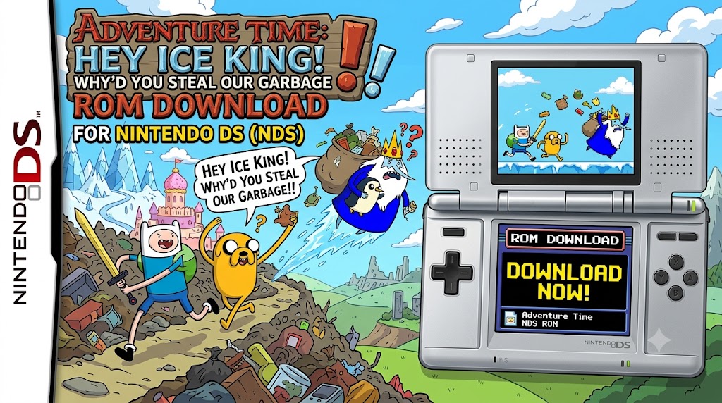 Adventure Time: Hey Ice King! Why'd You Steal Our Garbage!! ROM Download for Nintendo DS (NDS)
