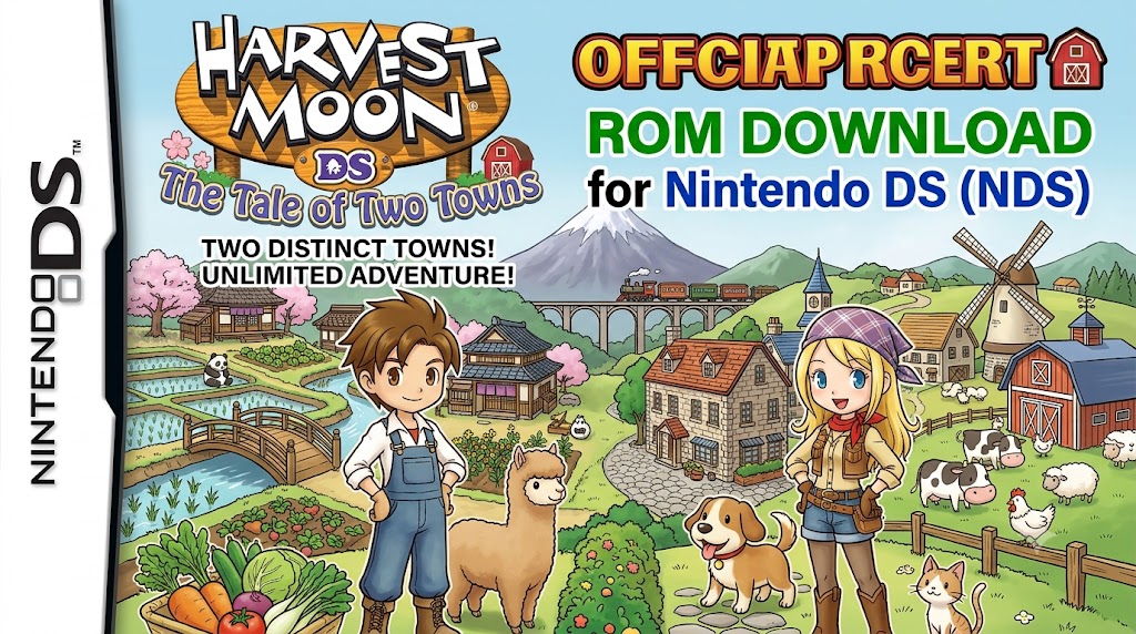 Harvest Moon DS: The Tale of Two Towns ROM Download for Nintendo DS (NDS)