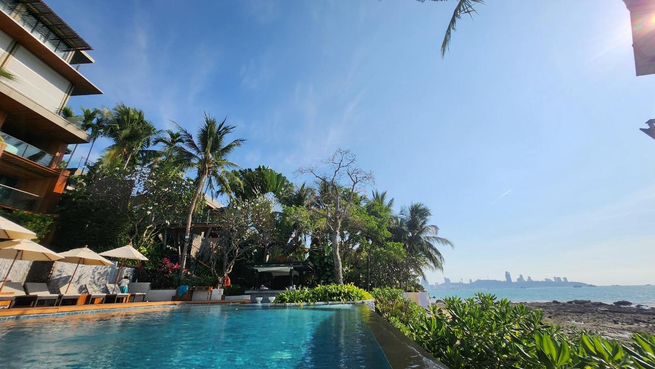 Pool view at Cape Dara Resort, Pattaya Thailand