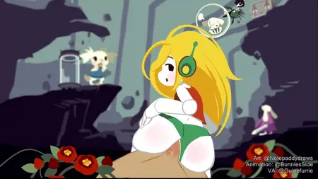 1girls anal anal_penetration android animated ass beachside_bunnies big_ass black_screen_roulette blank_thumbnail blonde_hair cave_story cum cum_in_ass cum_inside curly_brace english_text female gynoid human_on_robot humanoid king_(cave_story) large_penis longer_than_30_seconds longer_than_one_minute looking_at_viewer machine misery_(cave_story) moaning mob_face mp4 notepaddy panties panties_aside penetration pov robot robot_girl rocks sound sue_sakamoto underwear video what