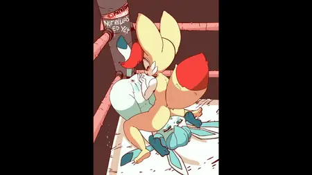 2girls anal anal_insertion anal_penetration animated anthro anthro_on_anthro anthrofied anus ass back big_ass big_ears big_eyes black_border black_screen_roulette blue_eyes blue_fur blue_pussy blue_sclera braixen canine catfight diives duo eeveelution facesitting feet female female_only fox fur furry furry_only glaceon glasses half-closed_eyes interspecies long_ears mp4 nintendo no_sound nude on_top one_eye_closed oral patreon paws penetration pinned pokémon_(species) pokemon pokemon_(species) pussy pussy_rubbing red_fur soles spread_legs stick tail text thick_thighs upside-down video wide_hips wince wrestling wrestling_ring yellow_fur yuri