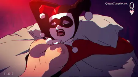 1girls 2d 2d_animation ahe_gao ambiguous_penetration animated areola areolae batman:_the_animated_series batman_(series) bed black_screen_roulette blank_thumbnail blue_eyes bouncing_breasts breasts clown clown_makeup dc dc_comics dcau female female_focus female_only female_penetrated harley_quinn harley_quinn_(classic) implied_sex lady_lustria longer_than_30_seconds lying medium_breasts missionary missionary_position mp4 nipples on_back pillow queencomplex short_video sound spread_legs spreading spreading_legs table_lotus table_lotus_position teeth thrusting tongue tongue_out video voice_acted voluptuous watermark