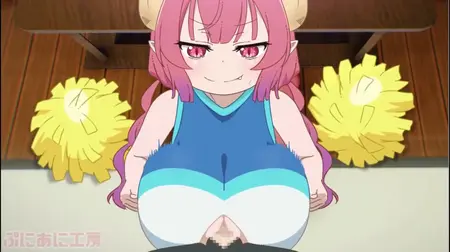 1boy 1girls 2d 2d_animation animated big_breasts big_penis black_screen_roulette blank_thumbnail boob_window boobjob breasts censored cheerleader cheerleader_uniform clothed_paizuri eye_contact female horns ilulu_(dragon_maid) joutarou joutarou_taku large_breasts large_penis light-skinned_female light-skinned_male light_skin looking_at_viewer miss_kobayashi's_dragon_maid monster_girl mosaic_censoring outercourse paizuri paizuri_under_clothes penis perpendicular_paizuri pointy_ears red_eyes red_hair shortstack small_but_busty sound titfuck titjob video