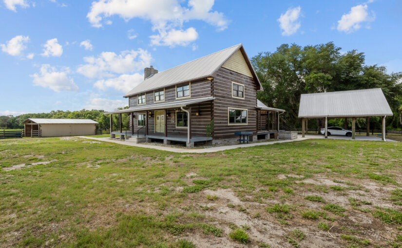 Real Estate Auction: Custom Log Home and 19.5± Acres