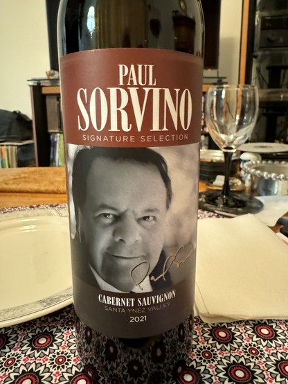 Bottle of Paul Sorvino Cabernet Sauvignon 2021