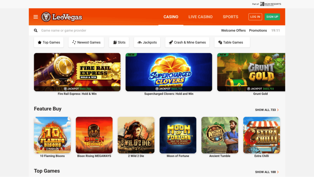 LeoVegas fastest payout casino in Canada