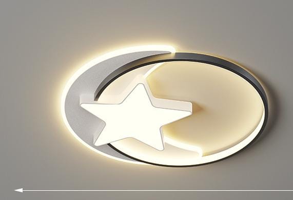 Circular Star Design Luxury LED Ceiling Light Fitting for Bedroom, Nursery &amp; Hallway.