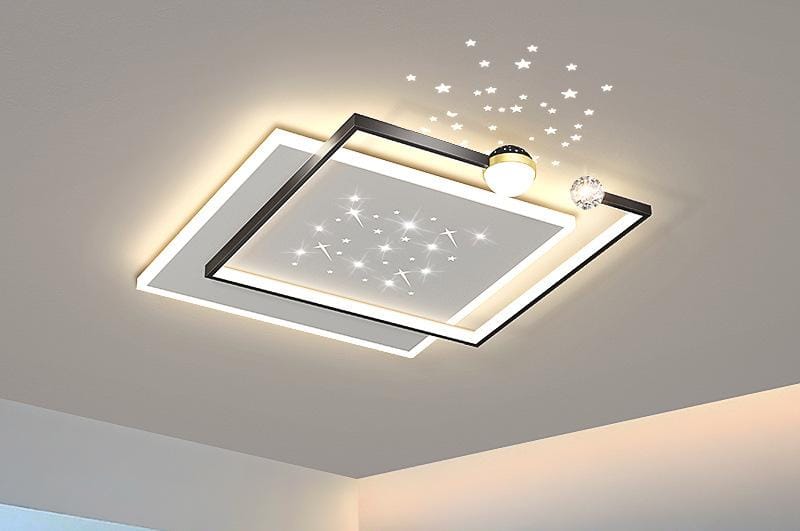 Modern LED Ceiling Light – Star Projection for Bedroom, Living Room, Hallway.