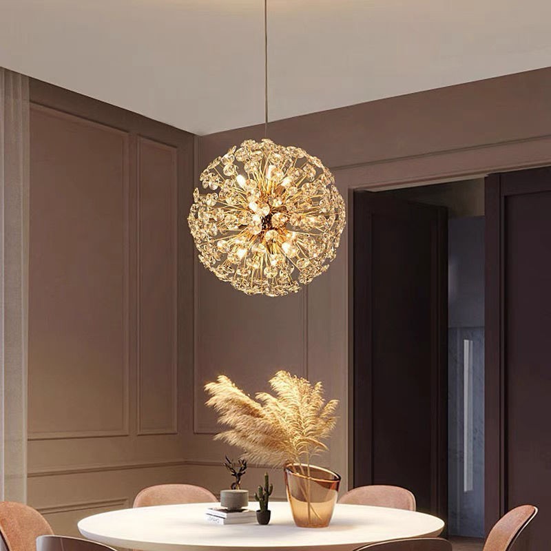 Luxury Gold Crystal Chandelier – Elegant Nordic-Style Ceiling Light.