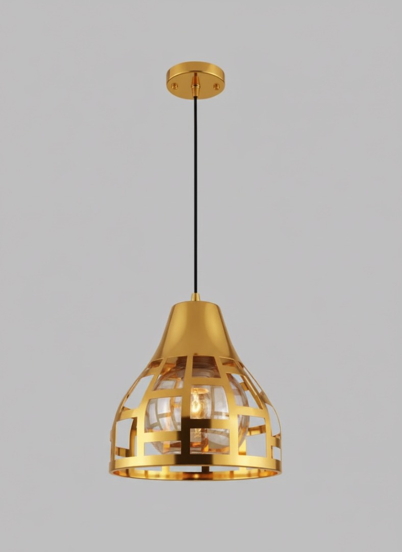 Luxury Indoor Gold Pendant Lighting for Cafés and Restaurants.