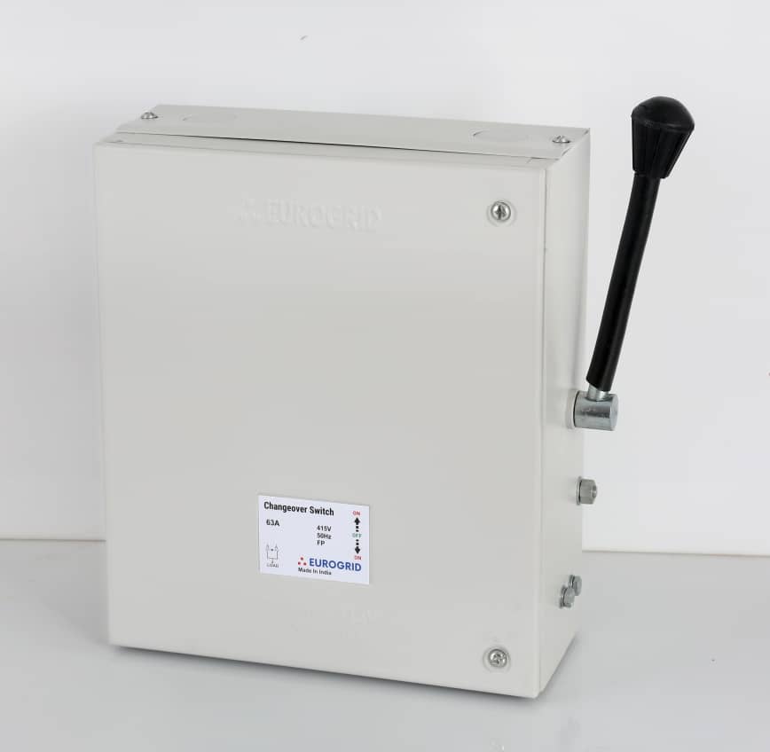EUROGRID Changeover Switch– Reliable Manual Power Transfer Between Mains & Generator.