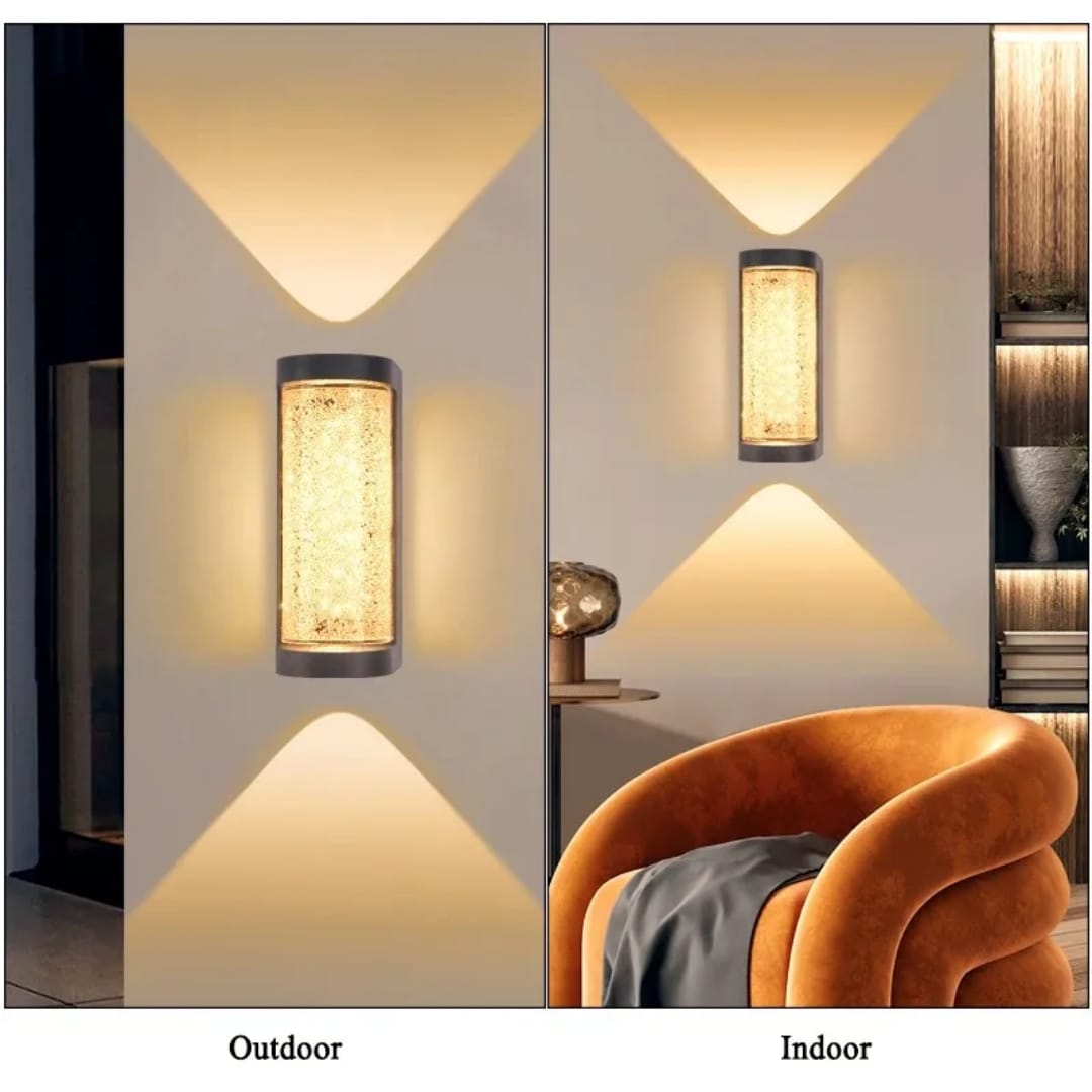 Decorative Gold Diamond LED Wall Light for Living Room and Hallway.