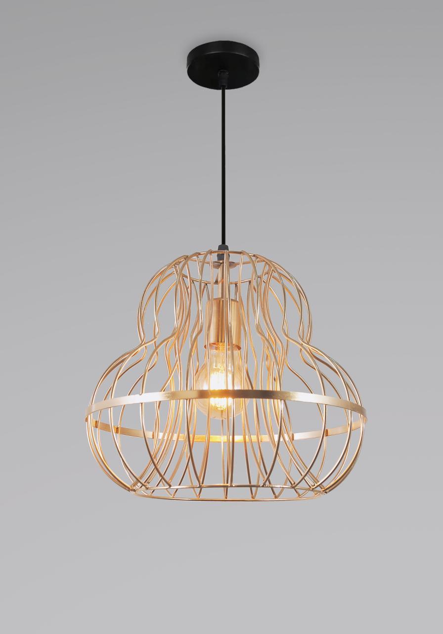 Stylish Gold Ceiling Pendant for Bedroom Lighting.