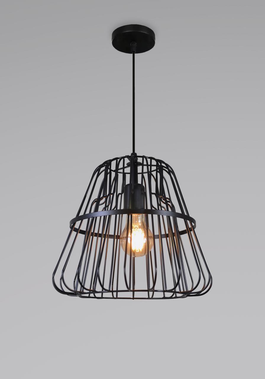 Metal Cage Pendant Drop Light for Dining &amp; Living Spaces.