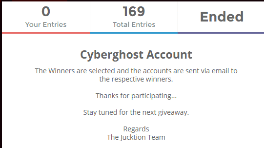 Cyberghost VPN Giveaway