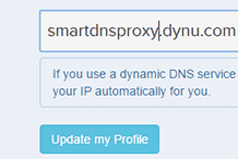 DynDNS IP update for SmartDNSProxy with Huawei HG8346M router Dynamic DNS Hostname SmartDNSProxy