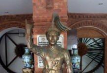 Nepal Military Museum at Chhauni A Statue of Prthvi Narayan Shah stands inside Nepal Army Museum in Chaunni
