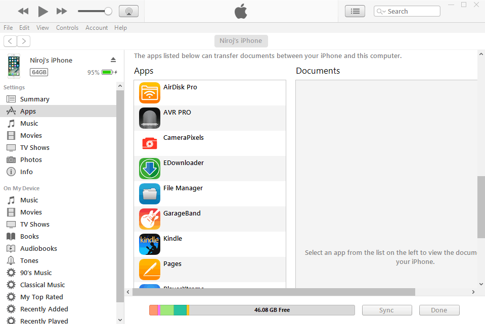 iTunes App Management