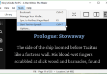 Listen to Kindle books with Text to Speech on Windows