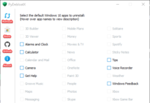 Debloat Windows 10 with PyDebloatX A screenshot of PyDebloatX program