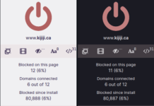 uBlock updates with dark interface uBlock Dark interface comparision