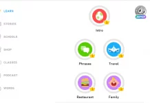 Apps to learn a language fast (Spanish, Japanese, French, Korean, etc) Duolingo Web Interface