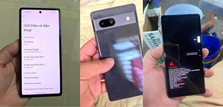 Pixel 7a leaked images