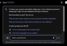 Google’s Bard AI is now available in over 40 new languages Google Bard AI's web user interface