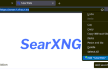 Private search engine suggestions API with SearXNG