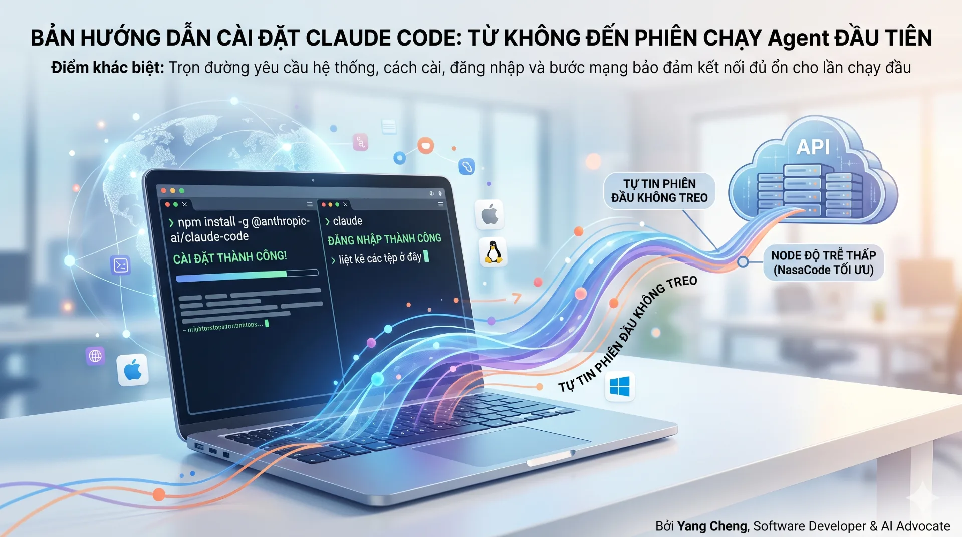 Cài Claude Code chuẩn: từ Node.js đến lần chạy đầu không treo